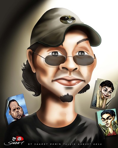 Cartoon: Cartoonist Walter Toscano (medium) by saadet demir yalcin tagged walter,sdy,saadet