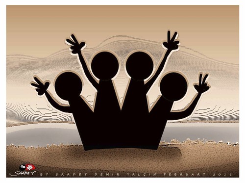 Cartoon: Crown... (medium) by saadet demir yalcin tagged saadet,sdy,syalcin,turkey,people,crown