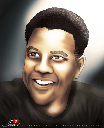 Cartoon: Denzel Washington (medium) by saadet demir yalcin tagged saadet,syalcin,sdy,turkey,denzelwashington,cinema,oscar