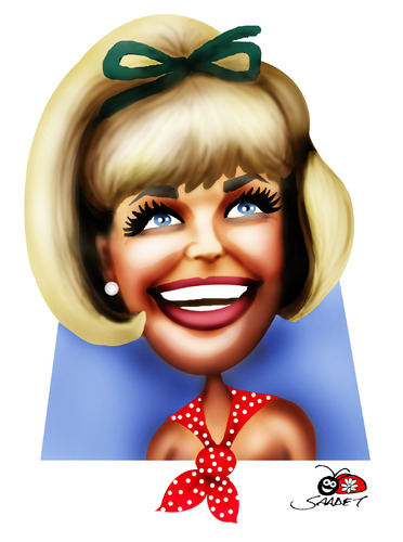 Cartoon: Doris Day (medium) by saadet demir yalcin tagged dorisday,syalcin