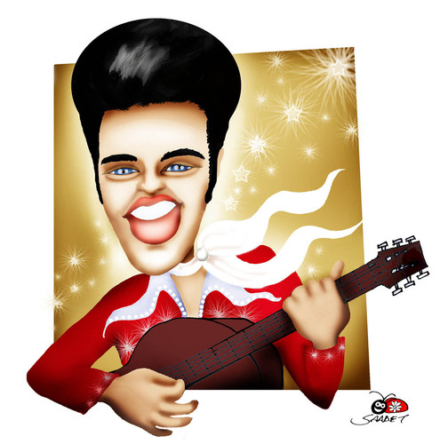 Cartoon: Elvis (medium) by saadet demir yalcin tagged elvis,ep,syalcin,sdy