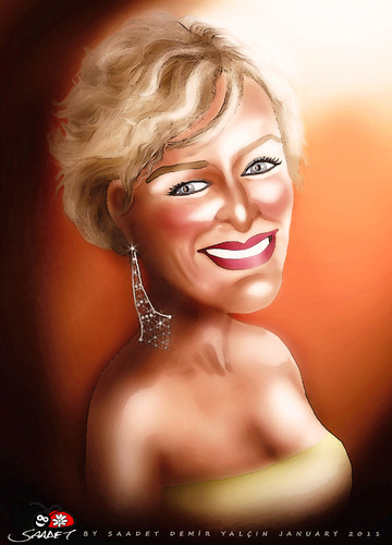 Cartoon: Glenn Close... (medium) by saadet demir yalcin tagged saadet,sdy,syalcin,turkey,glennclose,portrait,woman,film