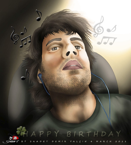 Cartoon: Happy Birthday Alex... (medium) by saadet demir yalcin tagged saadet,sdy,syalcin,turkey,alex,agb,happybirthday