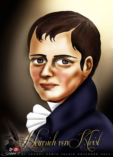 Cartoon: Heinrich von Kleist (medium) by saadet demir yalcin tagged kleist,writer,heinrichvonlkleist,sdy,saadet