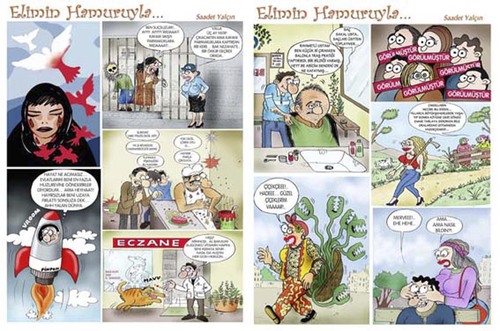 Cartoon: humor magazine my page-5 (medium) by saadet demir yalcin tagged saadet,sdy,saadetyalcin,humormagazine,cartoon,turkey