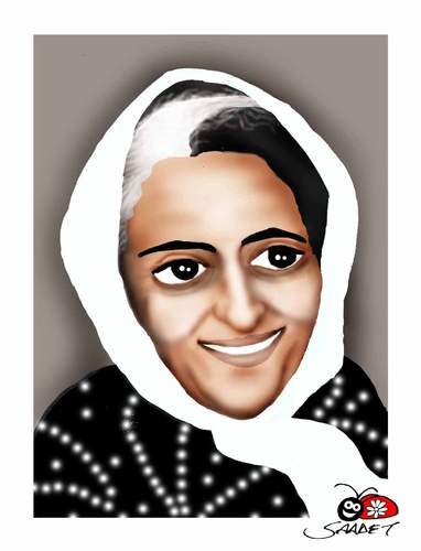 Cartoon: Indra Gandhi (medium) by saadet demir yalcin tagged igandhi,syalcin