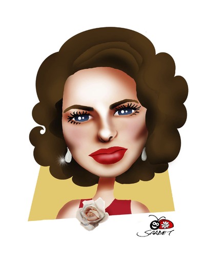 Cartoon: Ingrid Bergman (medium) by saadet demir yalcin tagged ingridbergman,syalcin