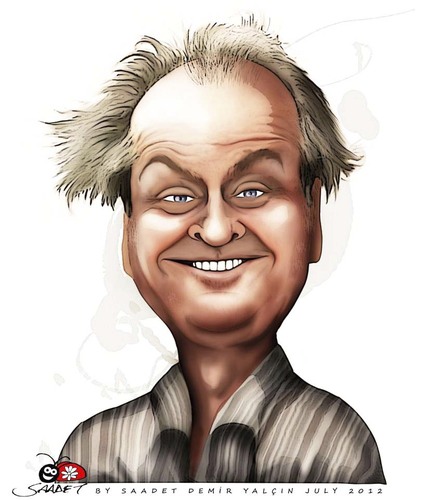 Cartoon: Jack Nicholson (medium) by saadet demir yalcin tagged jacknicholson,sdy,saadet