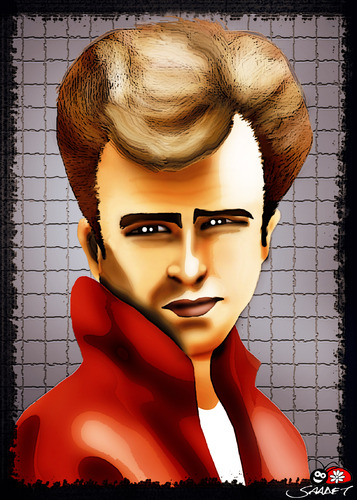 Cartoon: James Dean... (medium) by saadet demir yalcin tagged jd,syalcin,sdy