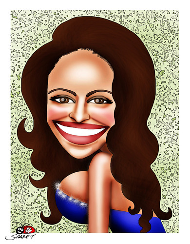 Cartoon: Julia Roberts... (medium) by saadet demir yalcin tagged sdy,syalcin,turkey