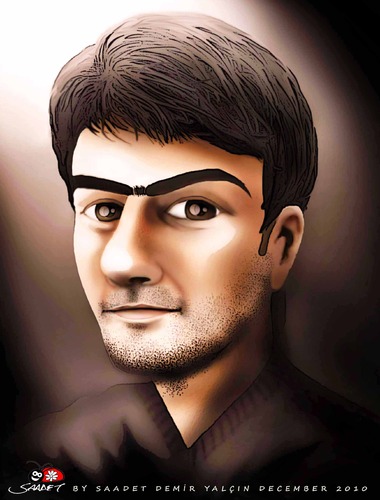 Cartoon: KEMO (medium) by saadet demir yalcin tagged saadet,syalcin,sdy,turkey,georgia,friendship,portrait,kemo