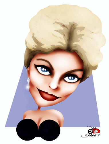 Cartoon: Kim Novak (medium) by saadet demir yalcin tagged kimnovak,syalcin