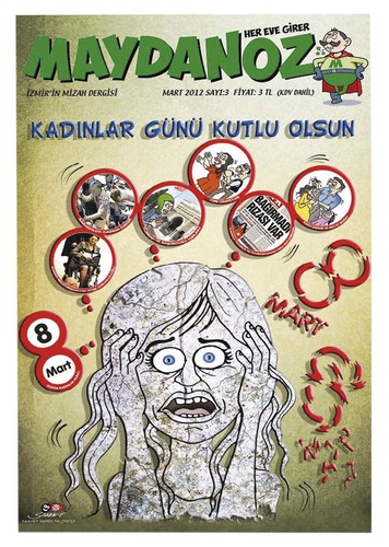 Cartoon: Maydanoz Cover Cartoon by Saadet (medium) by saadet demir yalcin tagged magazine,humor,maydanoz