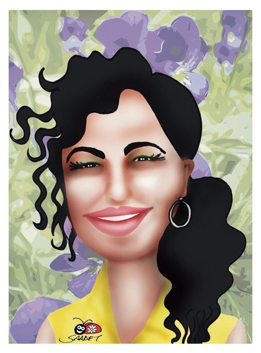 Cartoon: MENEKSE CAM (medium) by saadet demir yalcin tagged mcam,toonpool,artist,woman,cartoonist,syalcin,menekse