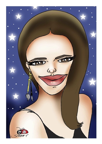 Cartoon: NICOLETA IONESCU (medium) by saadet demir yalcin tagged nicoleta