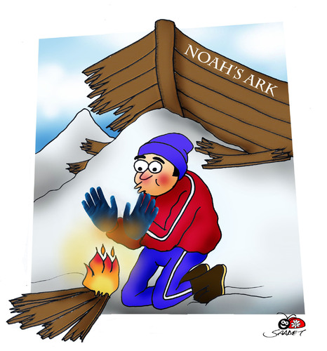 Cartoon: Noahs Ark (medium) by saadet demir yalcin tagged noah,syalcin