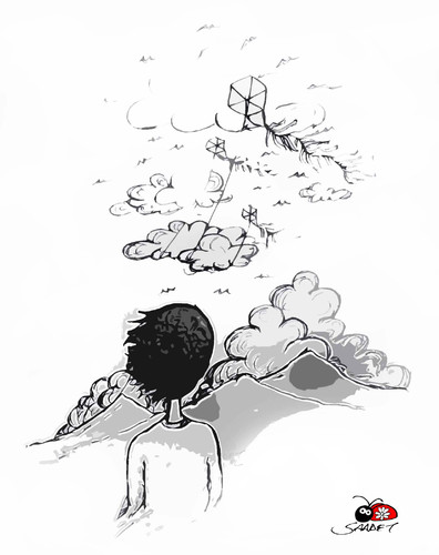 Cartoon: sky everyones (medium) by saadet demir yalcin tagged syalcin,saadet,sdy,turkey