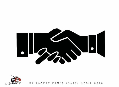 Cartoon: Some friendship and allies... (medium) by saadet demir yalcin tagged saadet,sdy