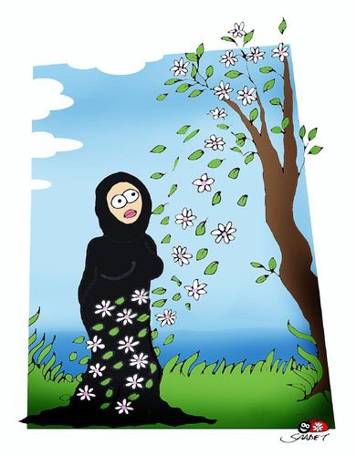 Cartoon: Spring-2 (medium) by saadet demir yalcin tagged syalcin