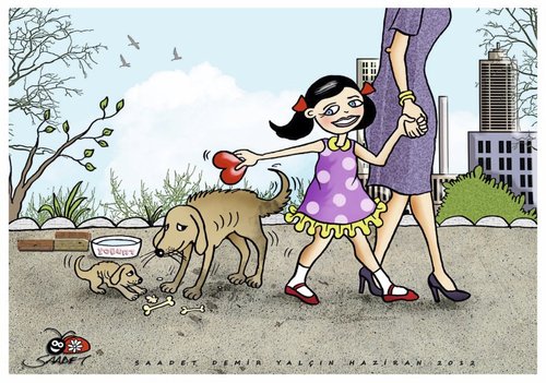Stray Animals By saadet demir yalcin | Politics Cartoon | TOONPOOL