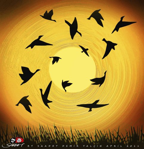 Cartoon: swirl (medium) by saadet demir yalcin tagged saadet,swirl