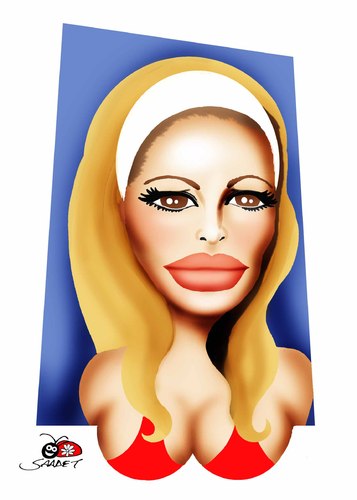 Cartoon: Ursula Andress (medium) by saadet demir yalcin tagged ursula,syalcin