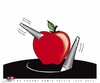 Cartoon: Chaos (small) by saadet demir yalcin tagged saadet,sdy,chaos,apple,crisis