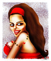 Cartoon: Claudia Cardinale (small) by saadet demir yalcin tagged cc sdy syalcin