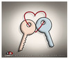 Cartoon: F - M (small) by saadet demir yalcin tagged saadet sdy female male love