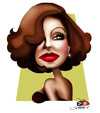 Cartoon: Greta Garbo (small) by saadet demir yalcin tagged gretagarbo syalcin