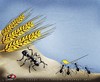 Cartoon: Have the force (small) by saadet demir yalcin tagged saadet sdy power ants