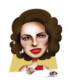 Cartoon: Ingrid Bergman (small) by saadet demir yalcin tagged ingridbergman,syalcin