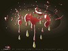 Cartoon: Red Blood Green Freedom... (small) by saadet demir yalcin tagged saadet sdy syalcin turkey libya