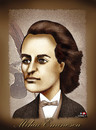 Cartoon: Mihai Eminescu (small) by saadet demir yalcin tagged syalcin,romania