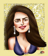 Cartoon: Salma Hayek (small) by saadet demir yalcin tagged shayek,syalcin,sdy,turkey