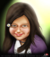 Cartoon: sweet girl.. (small) by saadet demir yalcin tagged saadet syalcin sdy turkey portrait