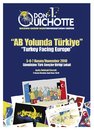 Cartoon: TURKEY FACING EUROPE (small) by saadet demir yalcin tagged turkey,erdogankarayel,exhibition,donquichotte
