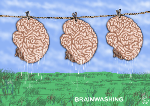 Cartoon: BRAINWASHING 2 (medium) by T-BOY tagged brainwashing