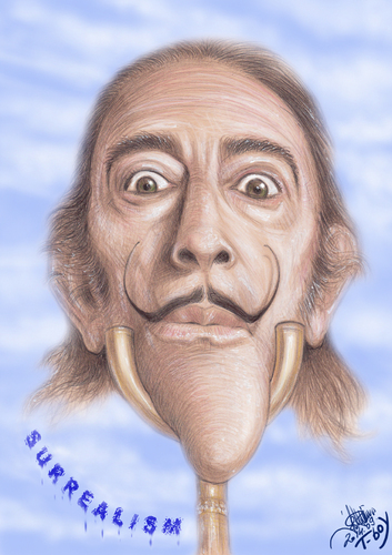 Cartoon: DALI  SURREALISM (medium) by T-BOY tagged dali,surrealism