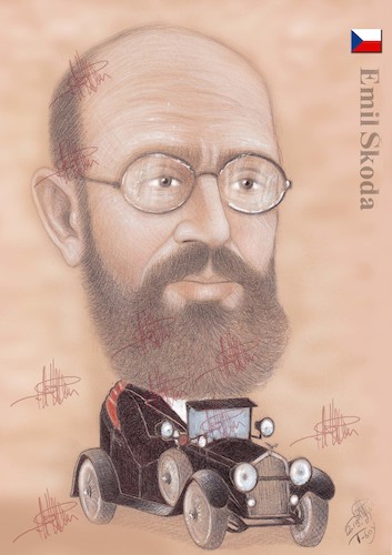 Cartoon: EMIL SKODA (medium) by T-BOY tagged emil,skoda