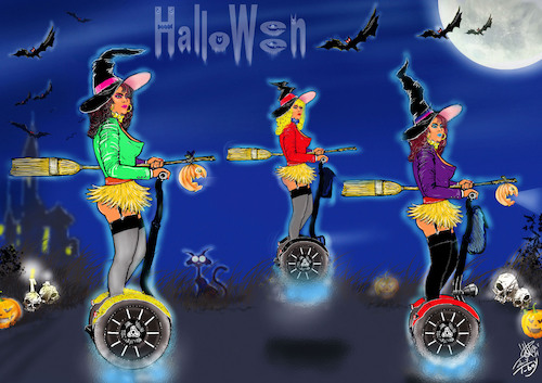 Cartoon: HALLOWEEN (medium) by T-BOY tagged halloween