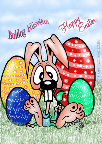 Cartoon: HAPPY EASTER (medium) by T-BOY tagged happy,easter