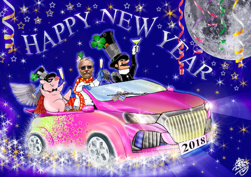 Cartoon: HAPPY NEW YEAR (medium) by T-BOY tagged happy,new,year