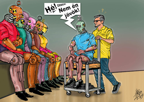 Cartoon: Hey Man    Im not coming (medium) by T-BOY tagged hey,man,im,not,coming