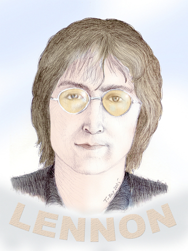 Cartoon: LENNON (medium) by T-BOY tagged lennon