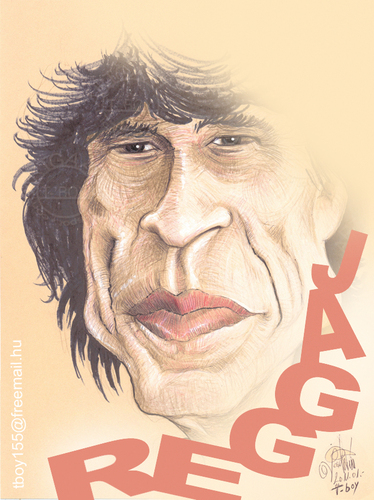 Cartoon: MICK JAGGER (medium) by T-BOY tagged mick,jagger