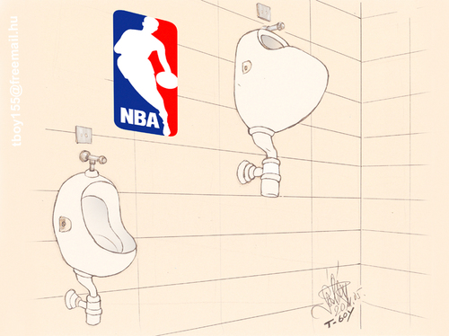 Cartoon: NBA (medium) by T-BOY tagged nba