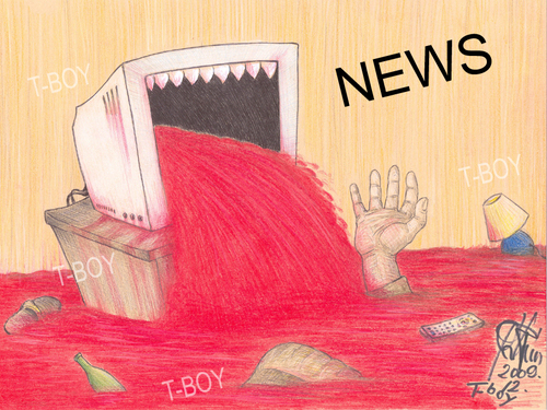 Cartoon: NEWS (medium) by T-BOY tagged news