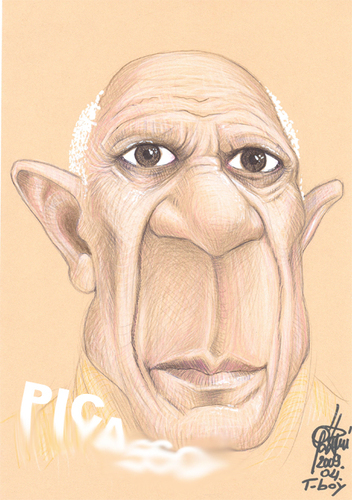 Cartoon: PICASSSSSOOOO (medium) by T-BOY tagged picasssooo