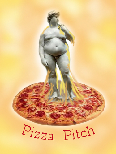 Cartoon: PIZZA PITCH (medium) by T-BOY tagged pitch,pizza